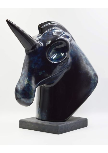 ROLAND KOŚCIÓŁEK - Rzeźba ceramiczna Last Unicorn 22 x 14 x 25 cm