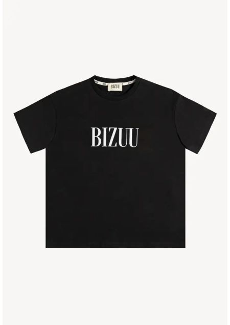 BIZUU - Czarny t-shirt z logo Losha