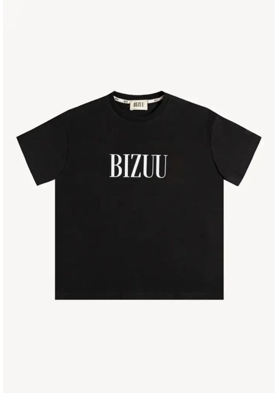 BIZUU - Czarny t-shirt z logo Losha