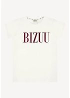 BIZUU - Kremowy t-shirt z logo Torom